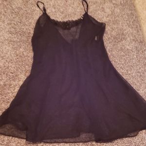 Fredericks of Hollywood black nightie sz large.